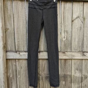 lululemon heathered gray straight leg yoga pants